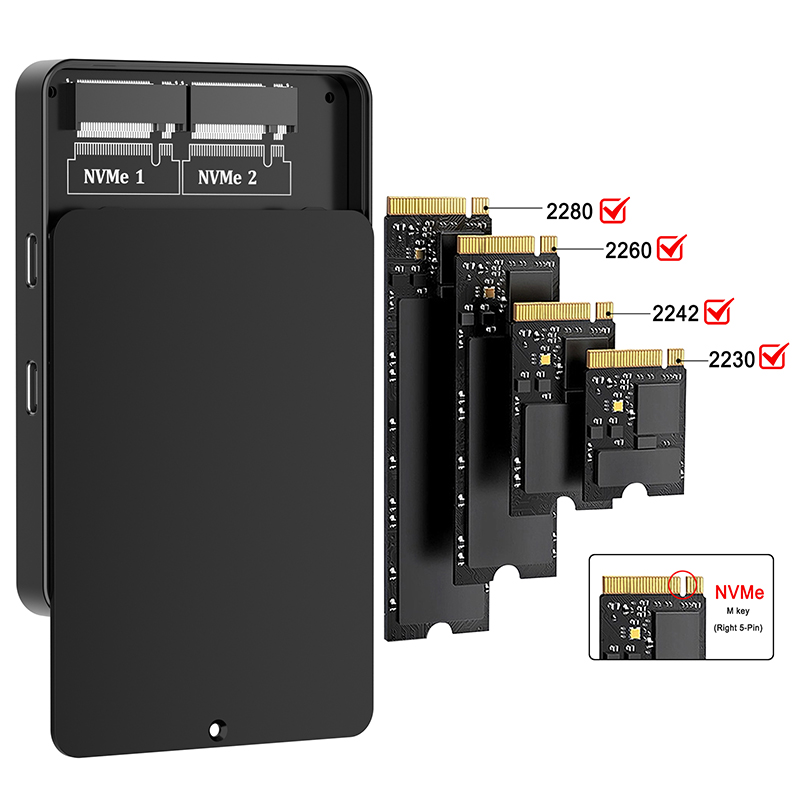 Stacja dokująca Dual Bays M.2  – 8Tb M2 Nvme Ssd recenzja i cena