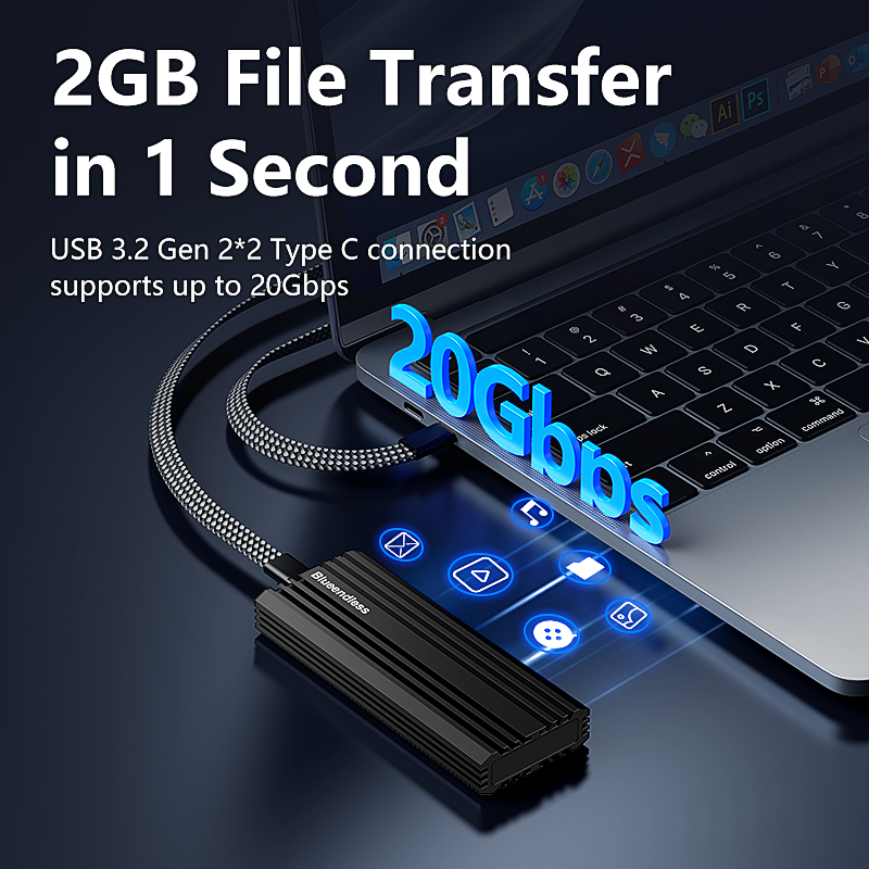 BLUEENDLESS 20Gbps Obudowa M.2 – 8Tb M2 Nvme Ssd recenzja i cena