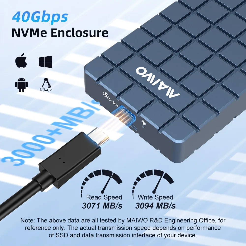 MAIWO USB 4.0 40 Gb/s M.2 NVMe – Usb4 40Gbps External Ssd 8Tb recenzja i cena