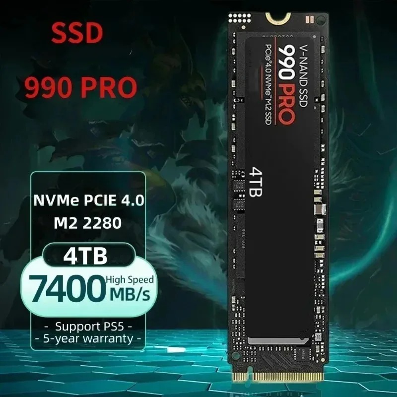 Oryginalny dysk SSD 990 PRO –  – Pcie 4.0 4Tb 2280 Ssd 7450Mbps recenzja i cena